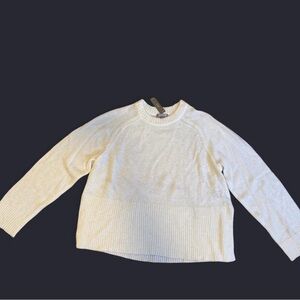 J. Crew Soft Cream Knit Sweater